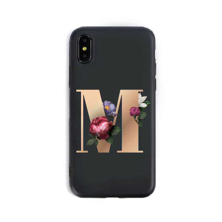 26 English Alphabet Silicone Phone Case