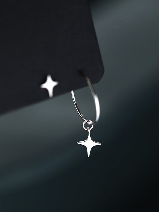 925 Sterling Silver Star Ear Studs