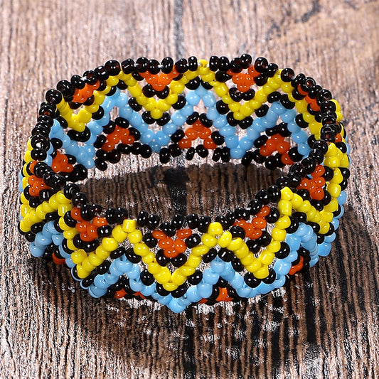 Ethnic style braided bracelet