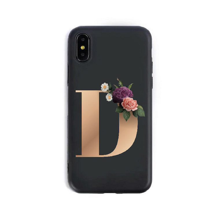 26 English Alphabet Silicone Phone Case