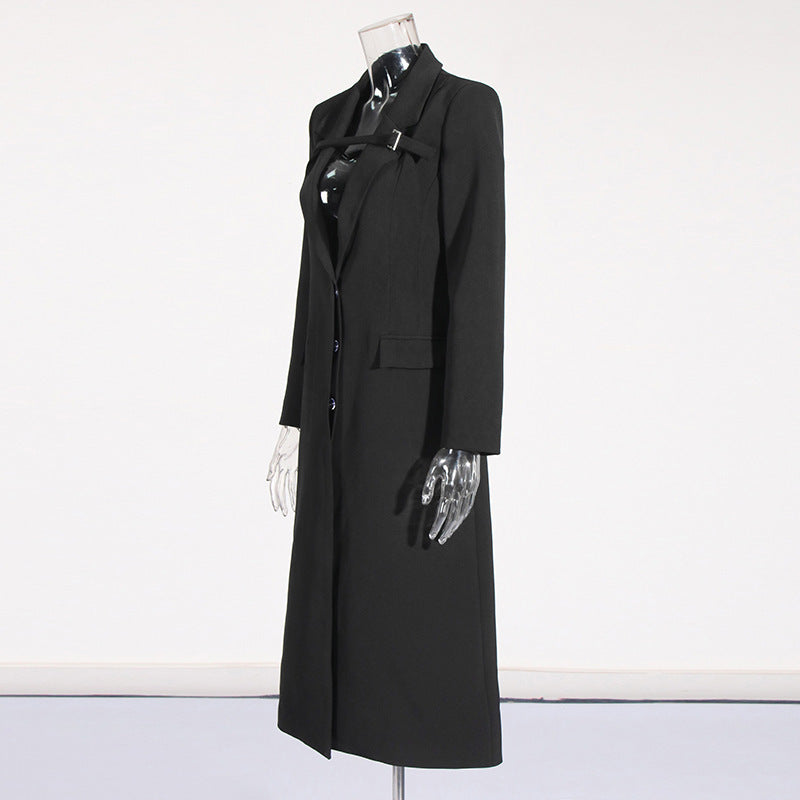 Temperament Commute Buckle Long Suit