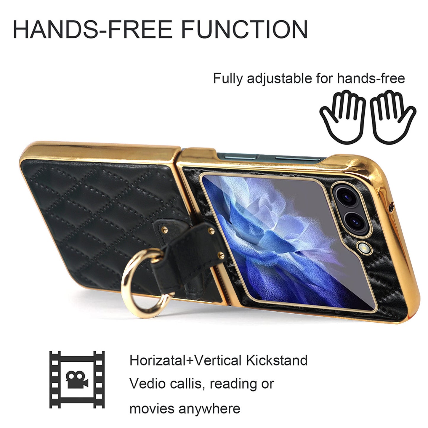 Diamond Ring Z Flip Phone Case