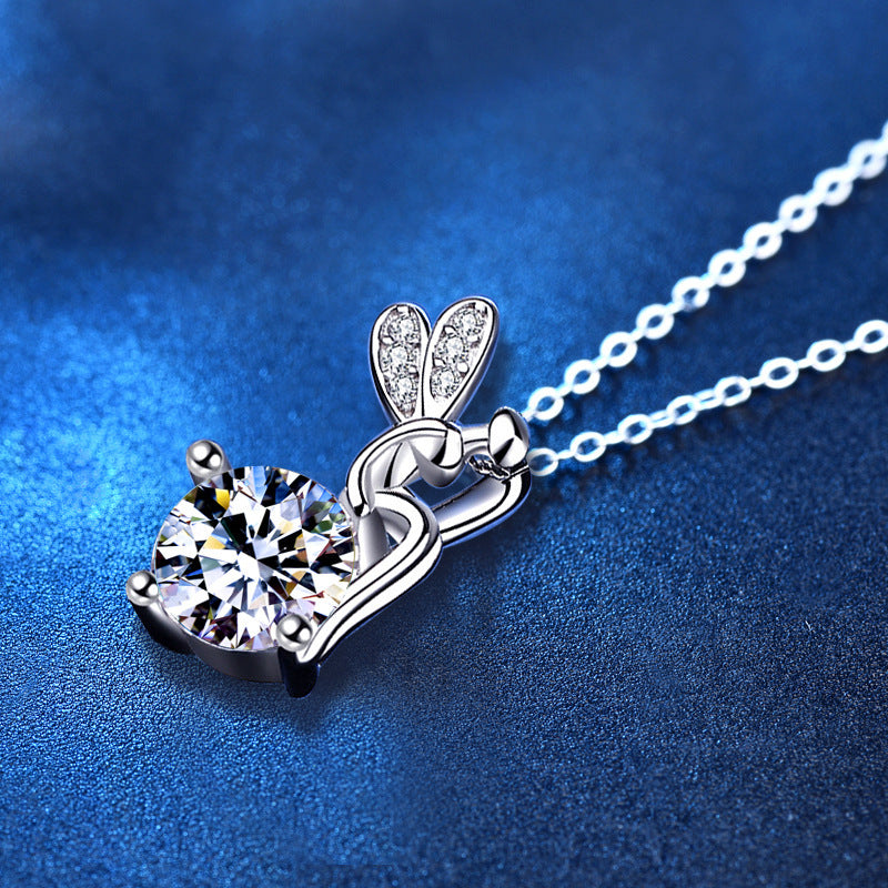 Moissanite Diamond 925 Sterling Silver FARCENT Necklace