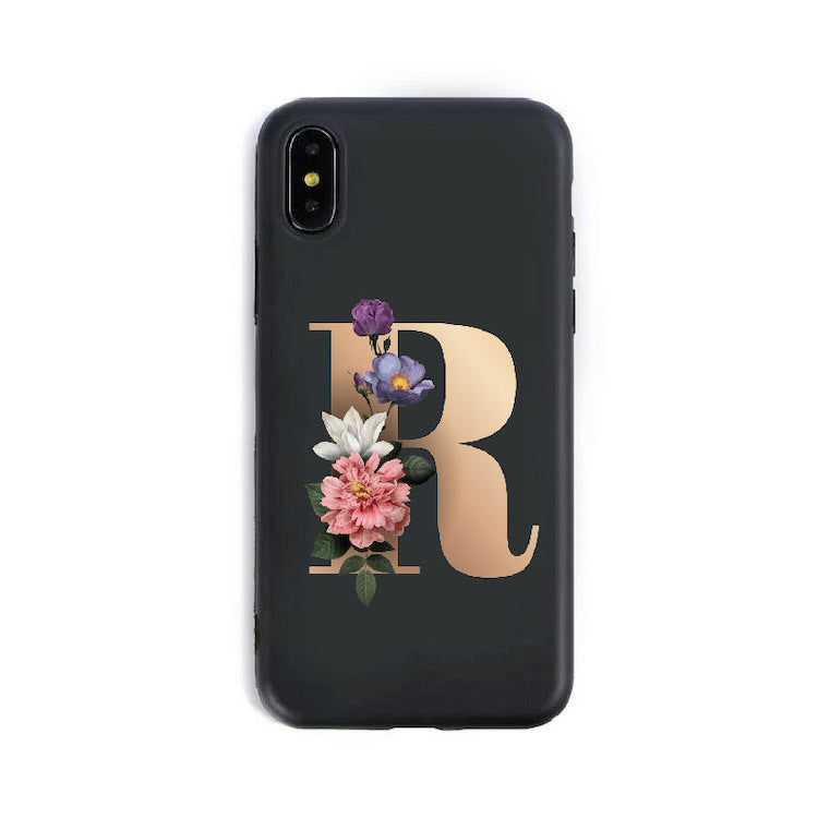 26 English Alphabet Silicone Phone Case