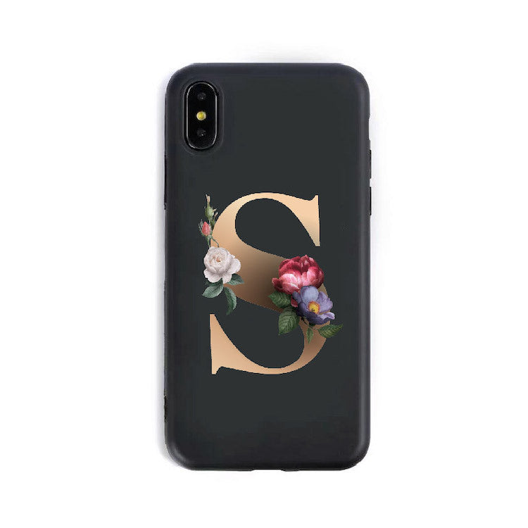 26 English Alphabet Silicone Phone Case