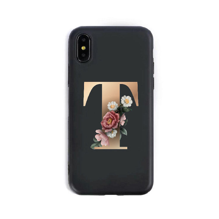 26 English Alphabet Silicone Phone Case