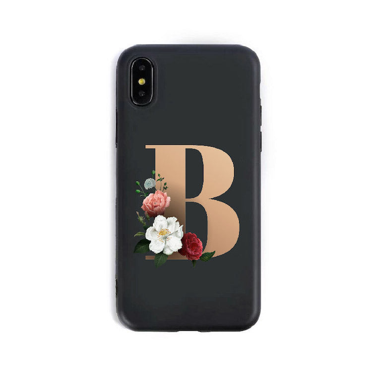 26 English Alphabet Silicone Phone Case