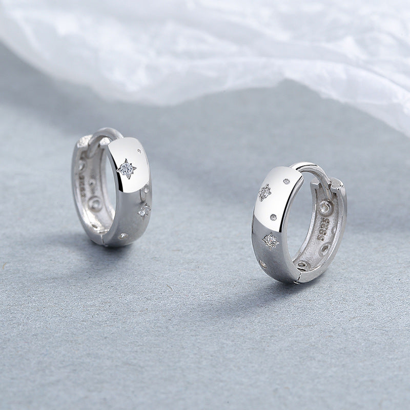 925 Sterling Silver Zircon Earrings