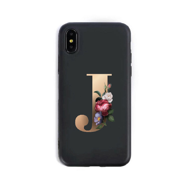 26 English Alphabet Silicone Phone Case