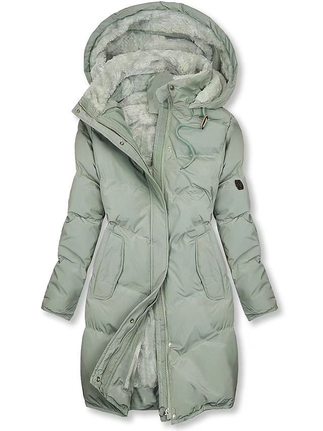 Women's Coat With Cashmere Fur Collar