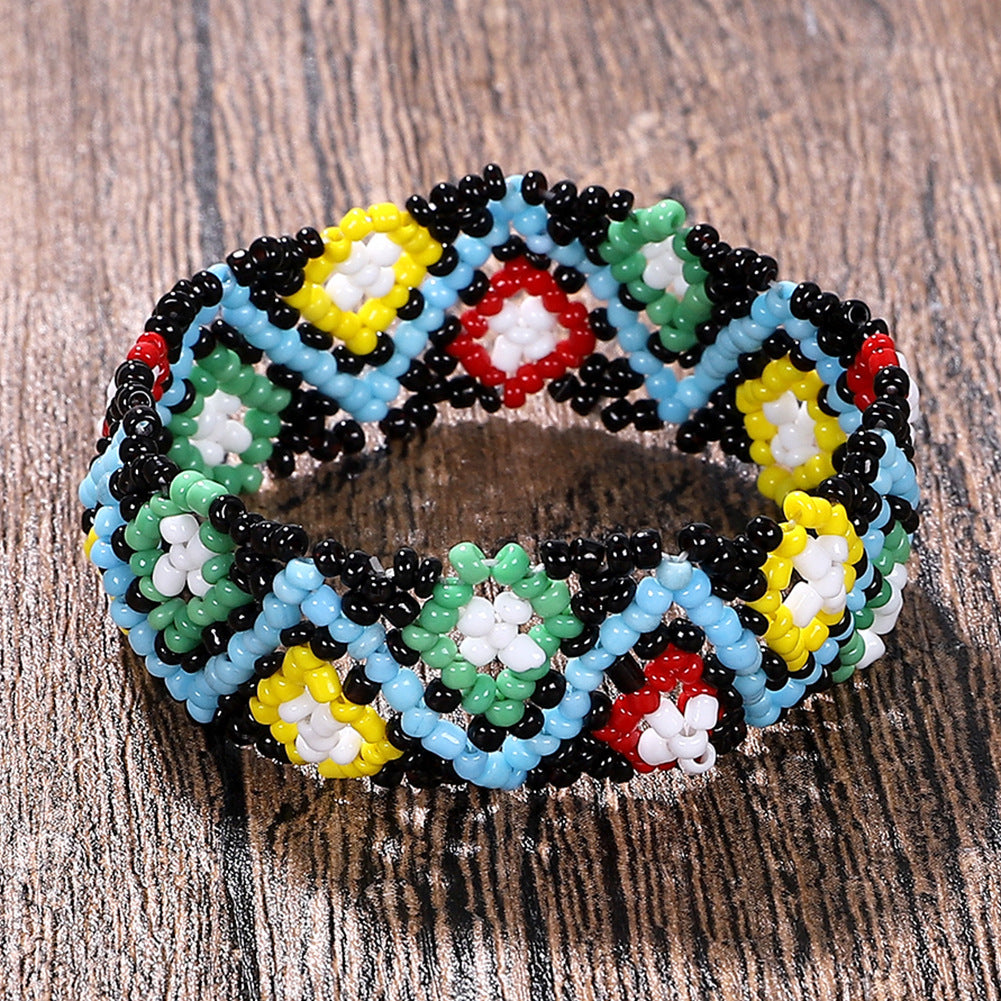 Ethnic style braided bracelet