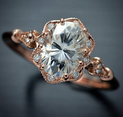 Topaz Stud ring -14k gold or 925 silver