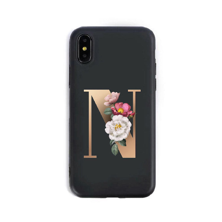 26 English Alphabet Silicone Phone Case