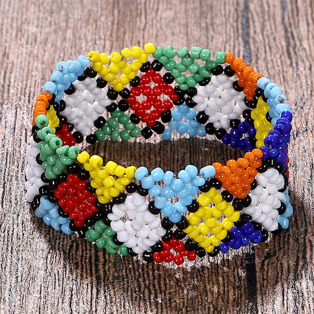Ethnic style braided bracelet