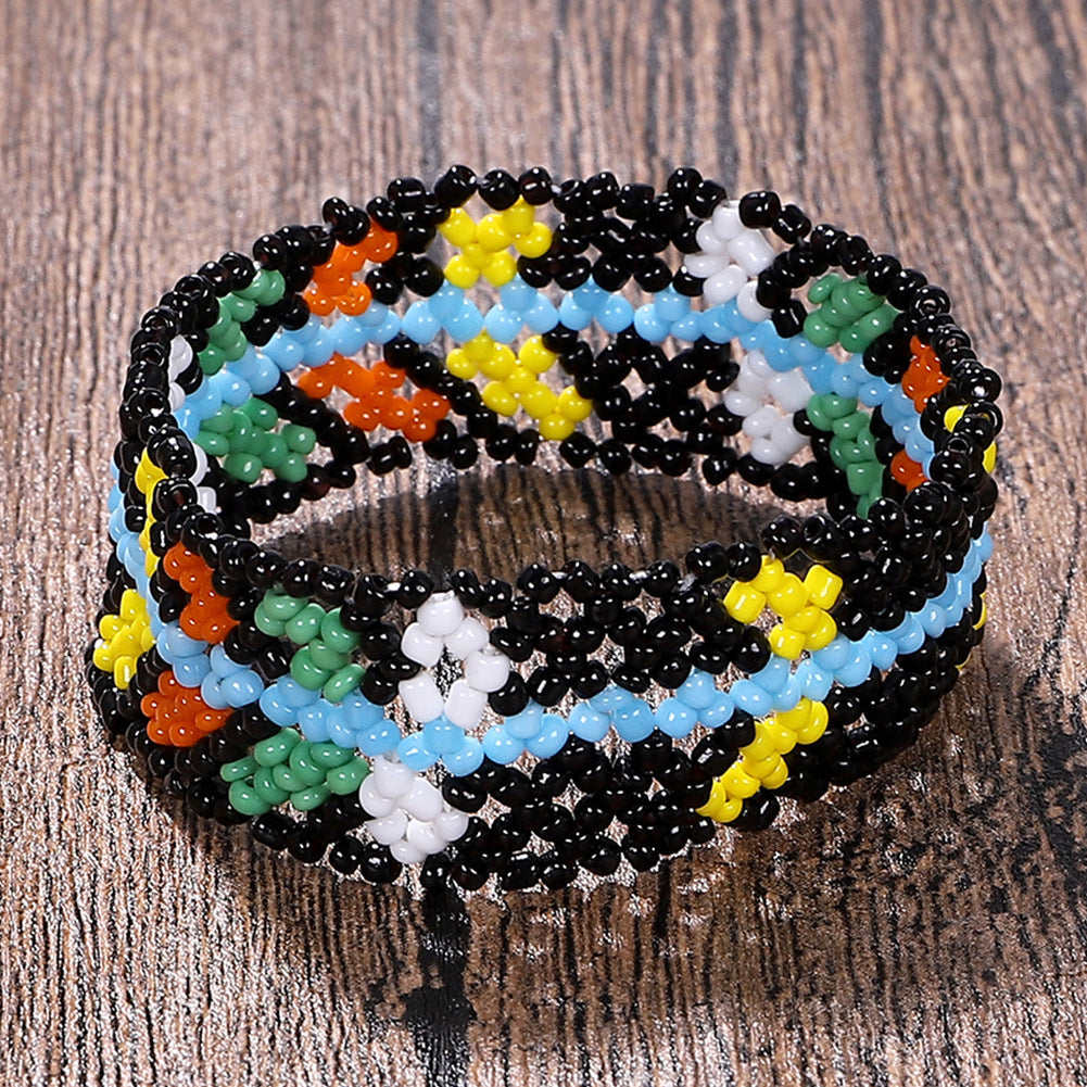 Ethnic style braided bracelet