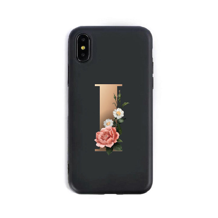 26 English Alphabet Silicone Phone Case