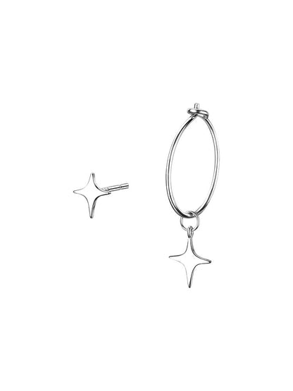 925 Sterling Silver Star Ear Studs