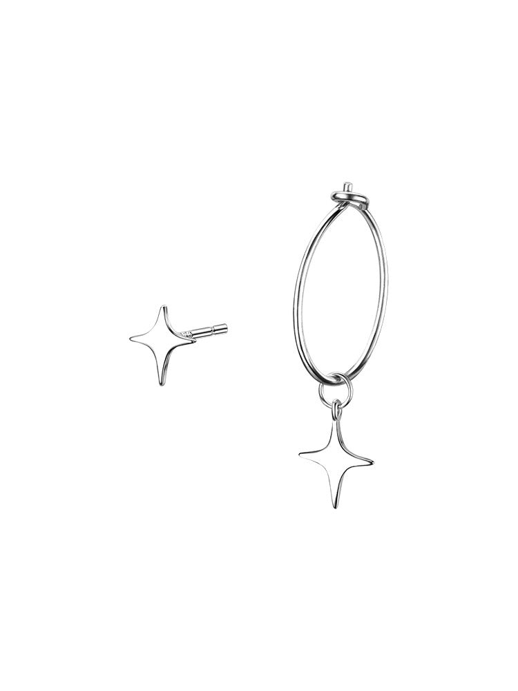 925 Sterling Silver Star Ear Studs