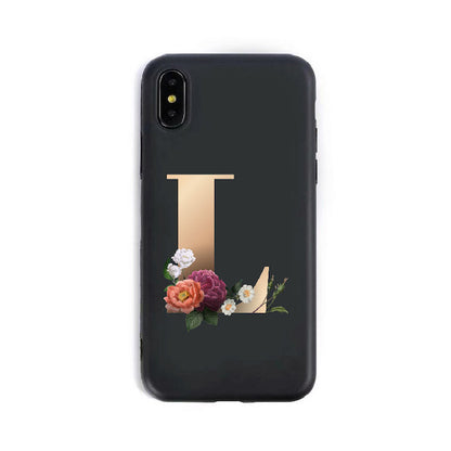 26 English Alphabet Silicone Phone Case