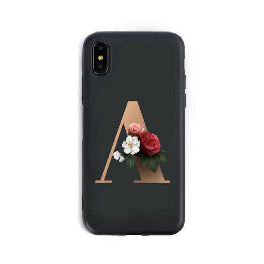 26 English Alphabet Silicone Phone Case