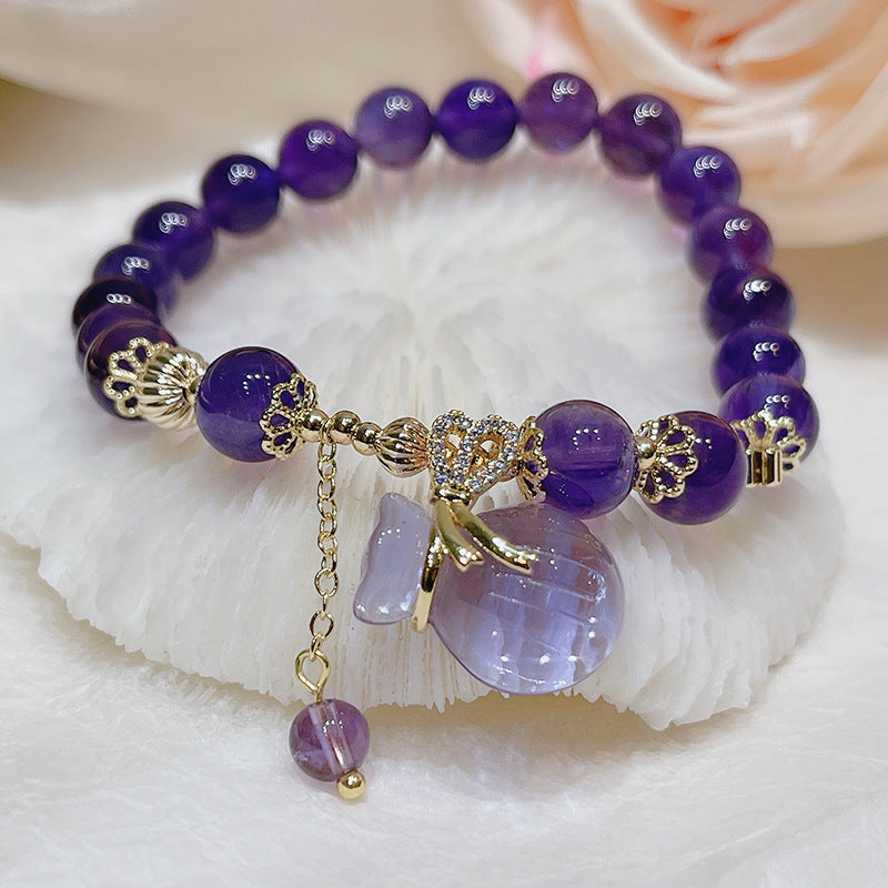 Ethnic Style Amethyst Bracelet