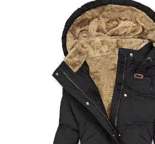 Women's Coat With Cashmere Fur Collar