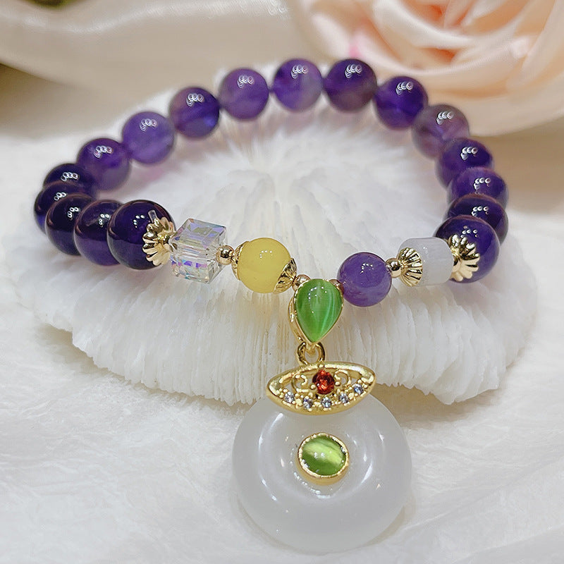 Ethnic Style Amethyst Bracelet