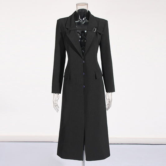 Temperament Commute Buckle Long Suit
