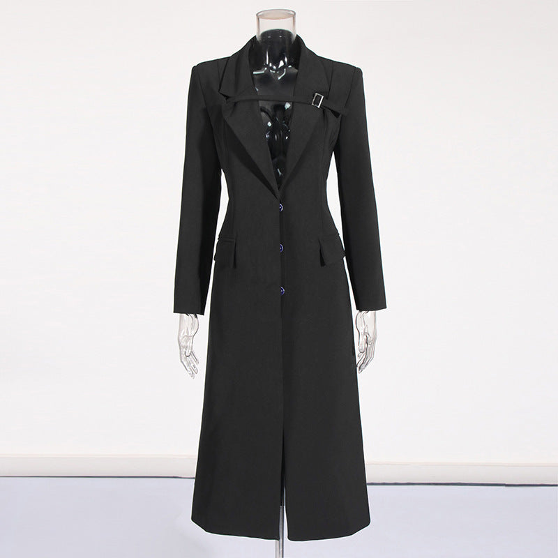 Temperament Commute Buckle Long Suit