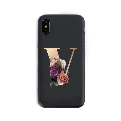 26 English Alphabet Silicone Phone Case