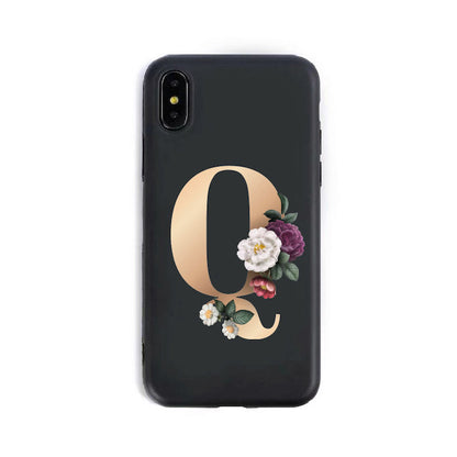 26 English Alphabet Silicone Phone Case
