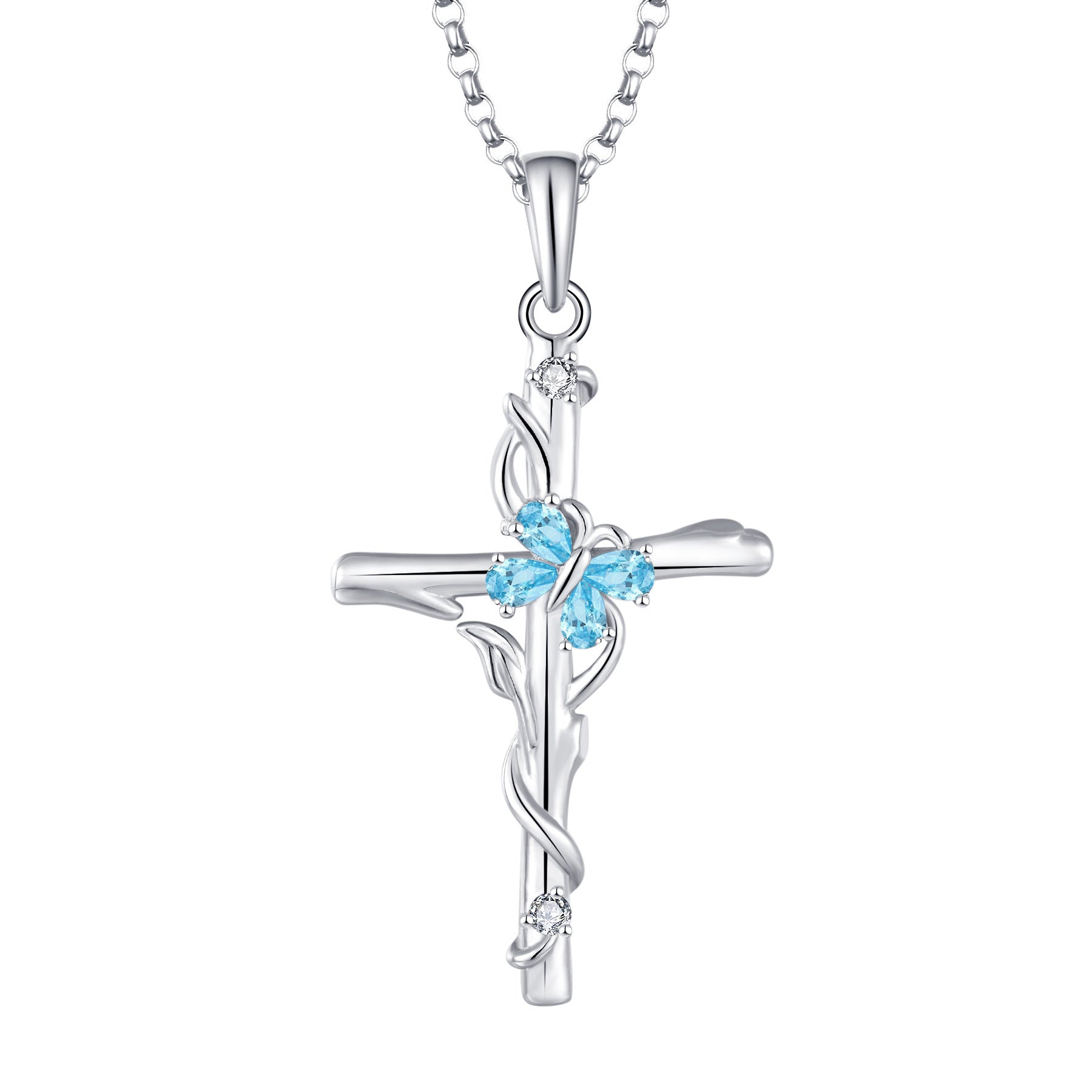 Cross Necklace S925 Silver Pendant