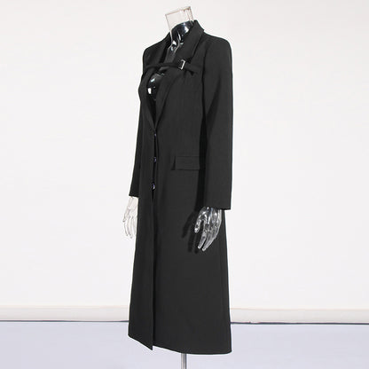 Temperament Commute Buckle Long Suit