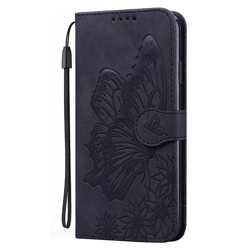 Big Bowknot Embossed Leather Phone Case