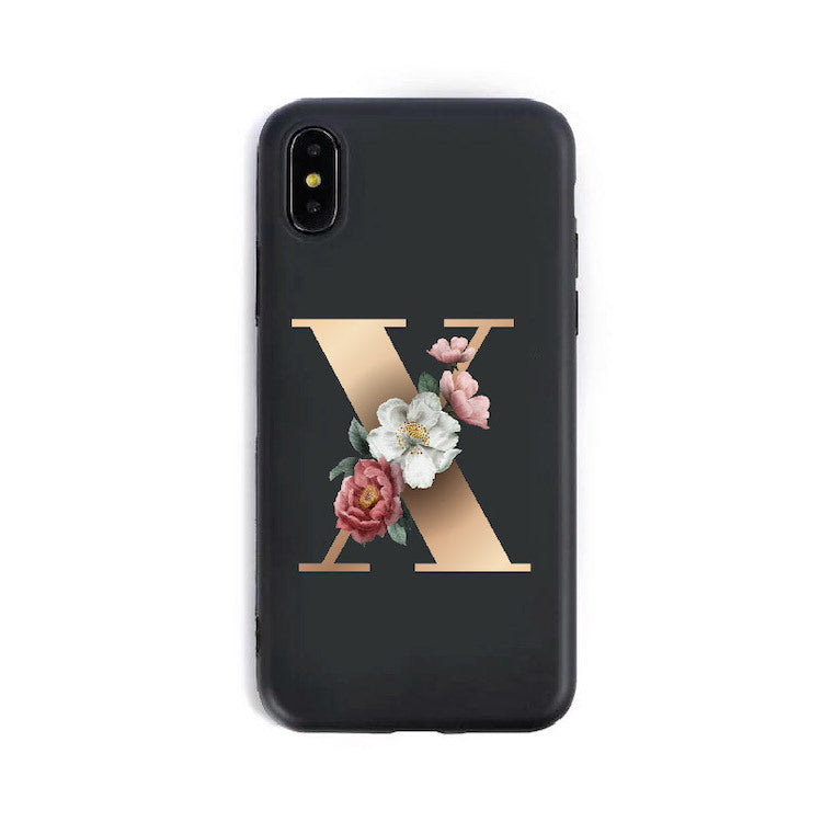 26 English Alphabet Silicone Phone Case