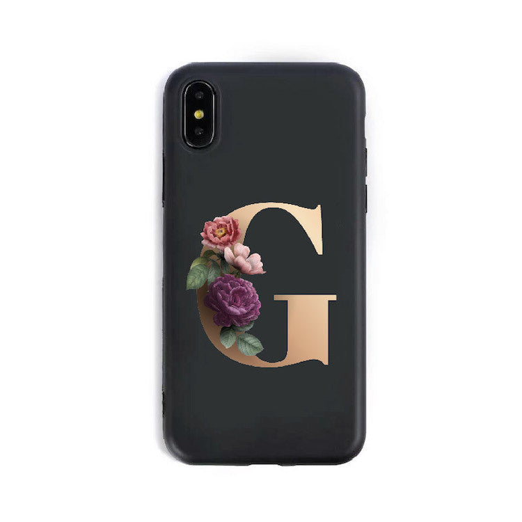 26 English Alphabet Silicone Phone Case
