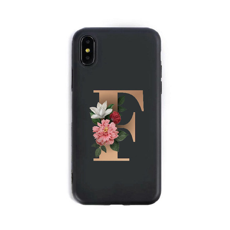 26 English Alphabet Silicone Phone Case