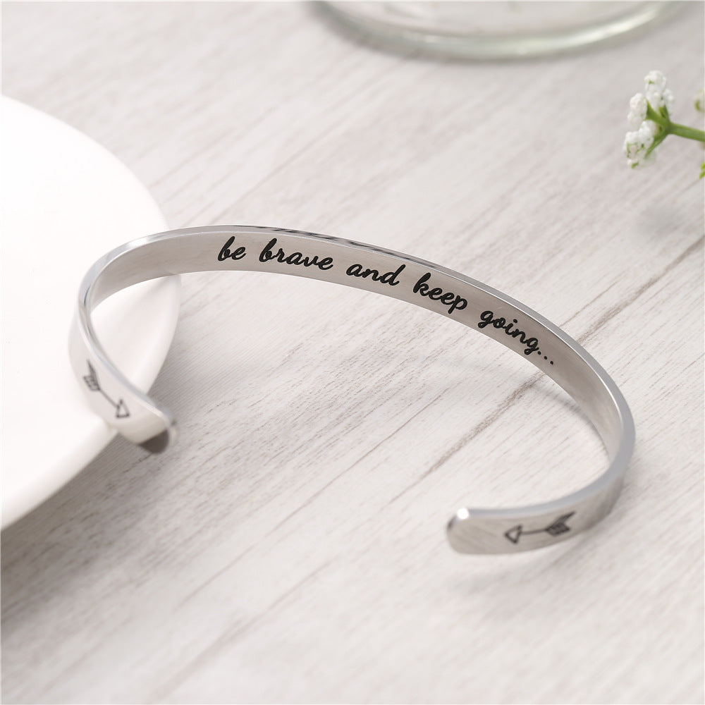 Stainless Steel Double Arrow Bracelett
