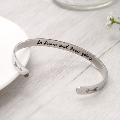 Stainless Steel Double Arrow Bracelett