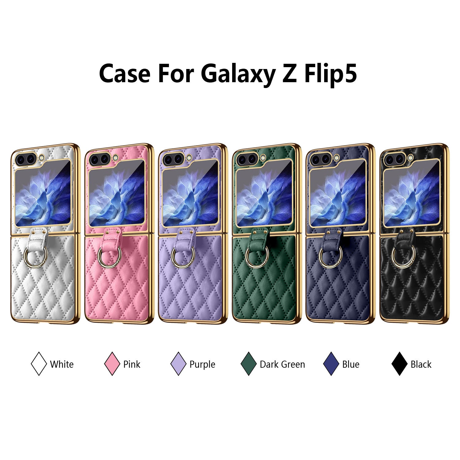 Diamond Ring Z Flip Phone Case