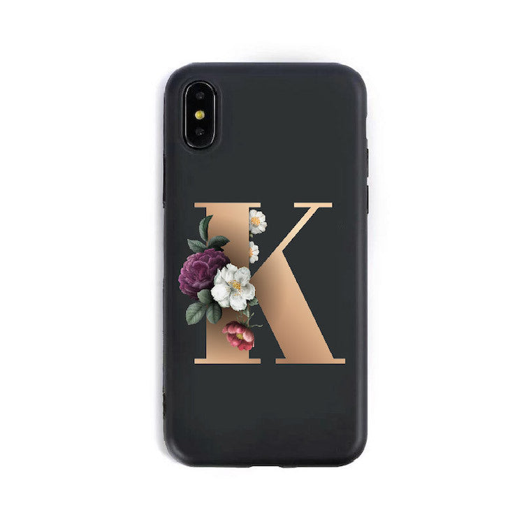 26 English Alphabet Silicone Phone Case