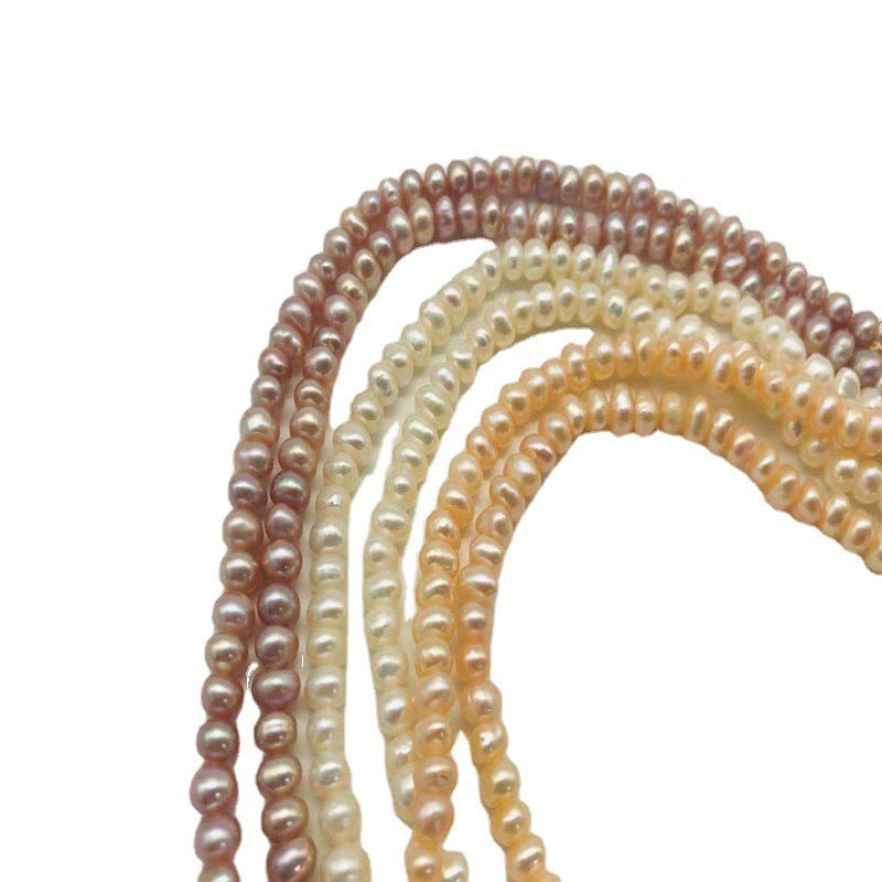 14k Gold Pearl Necklace Retro Harbor Style