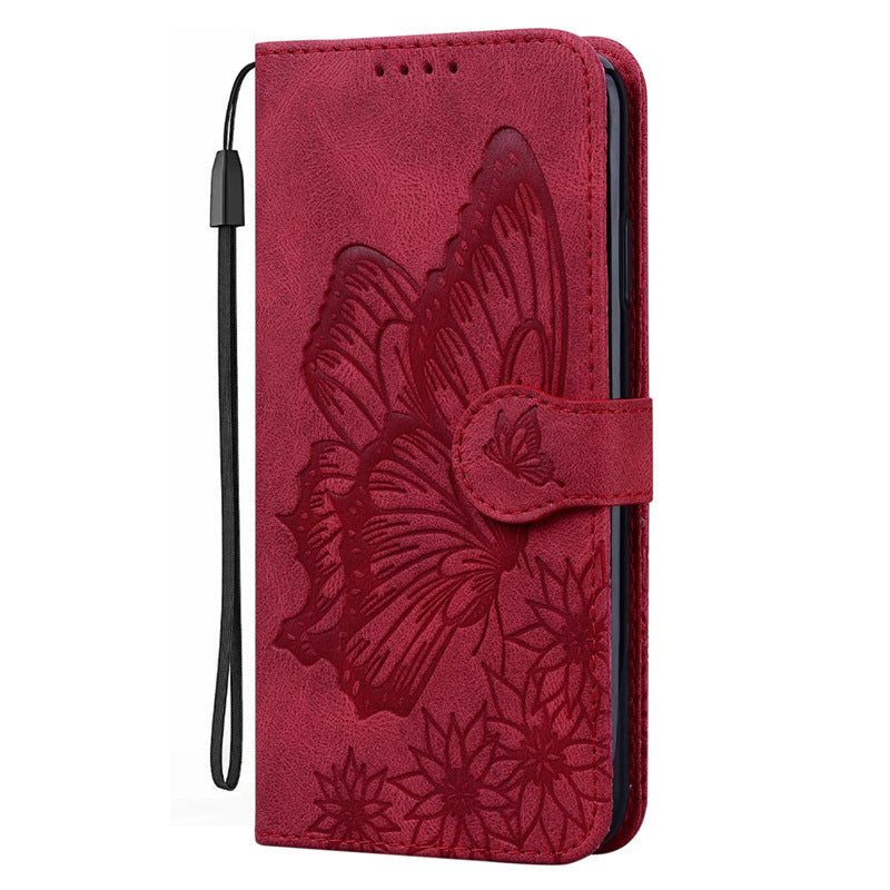 Big Bowknot Embossed Leather Phone Case