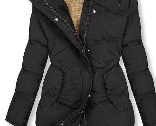 Women's Coat With Cashmere Fur Collar