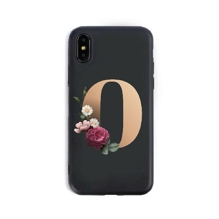 26 English Alphabet Silicone Phone Case