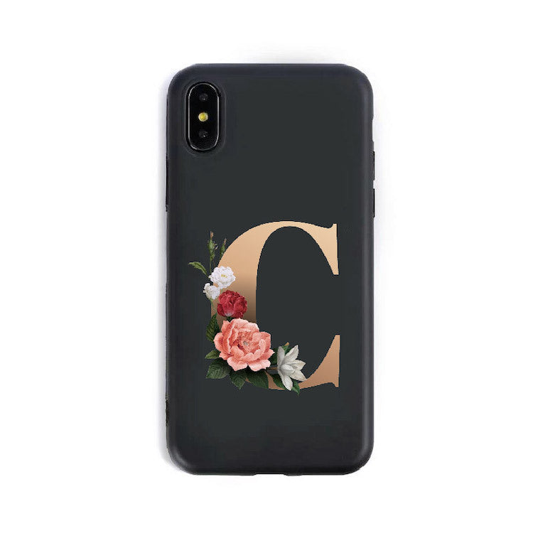 26 English Alphabet Silicone Phone Case